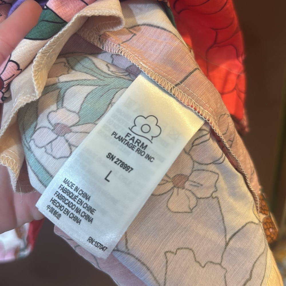 NWT FARM RIO for Anthropologie Tiered Floral Mini Dress - Picture 5 of 13